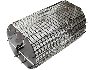 OneGrill Performer Series Kamado Grill Fit Rotisserie Spit Rod Basket (Fits 5/16" Square Spits)